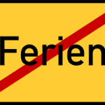 Ferien sind bald zu Ende.